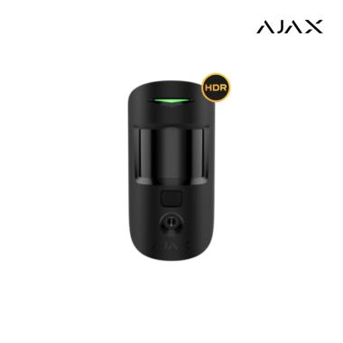 Ajax MotionCam HDR (8EU) ASP black I Rilevatore di movimento IR wireless che supporta la funzione di foto per allarme