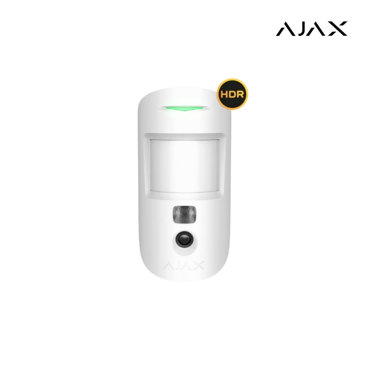 Ajax MotionCam HDR (PhOD) Jeweller (8EU) ASP white I Rilevatore di movimento PIR wireless con possibilità foto-verifica esterna