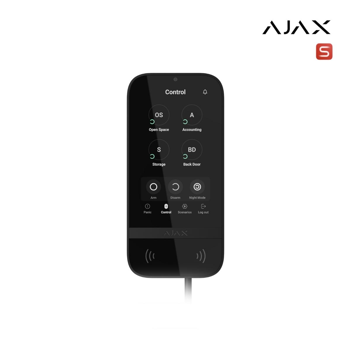 Superior KeyPad TouchScreen Fibra black I Tastiera TouchScreen cablata