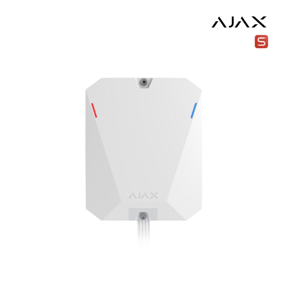 Superior MultiTransmitter Fibra white I Modulo di integrazione con 18 zone cablato per il collegamento di dispositivi di terze parti al sistema di sicurezza Ajax