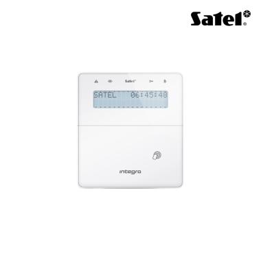 Tastiera LCD wireless ABAX 2 con lettore di prossimità e sportello, colore bianco. Per Integra