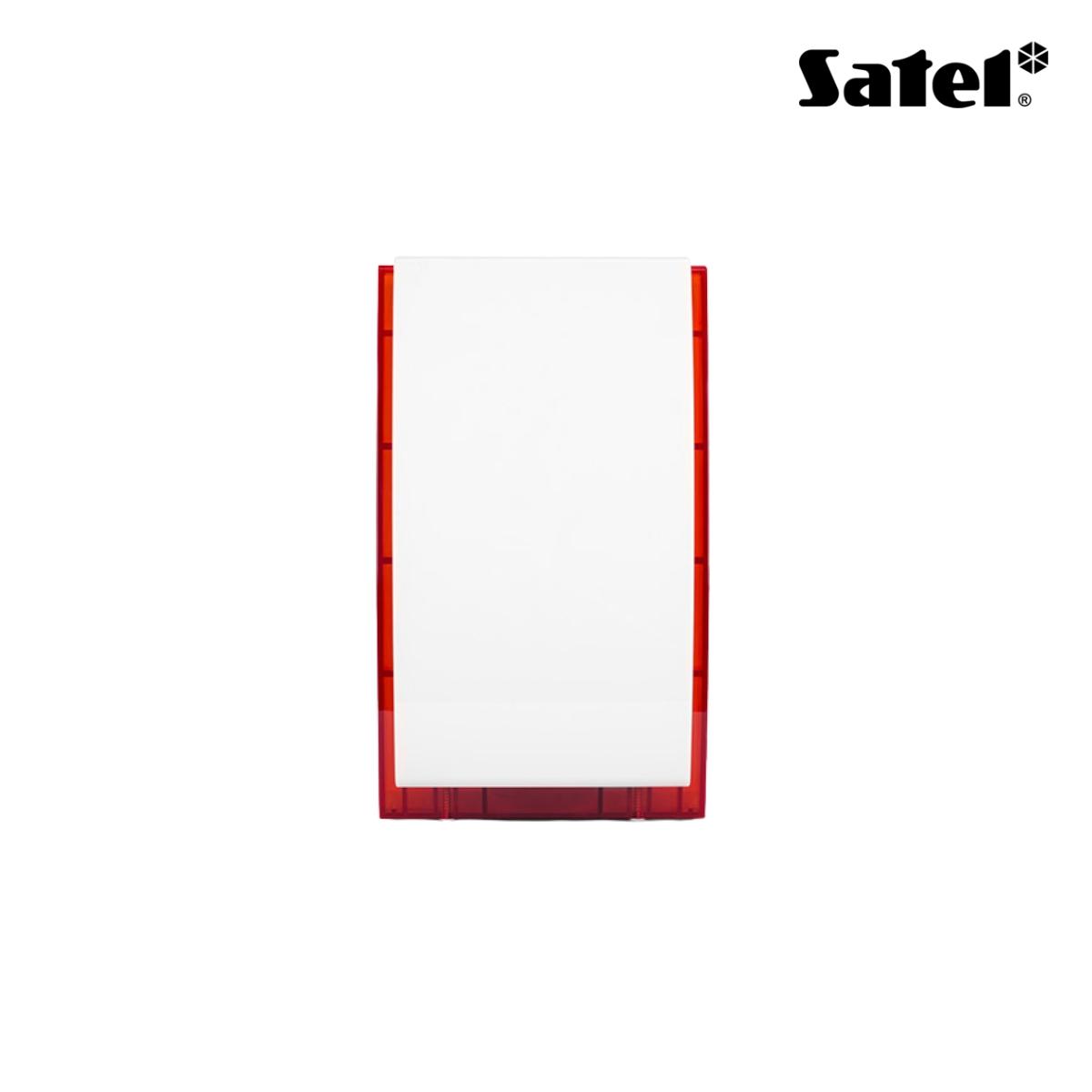 Sirena ottico-acustica da esterno per sistema wireless MICRA (rossa, PIEZO, batteria ER34615 inclusa)