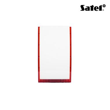 Sirena ottico-acustica da esterno per sistema wireless MICRA (rossa, PIEZO, batteria ER34615 inclusa)