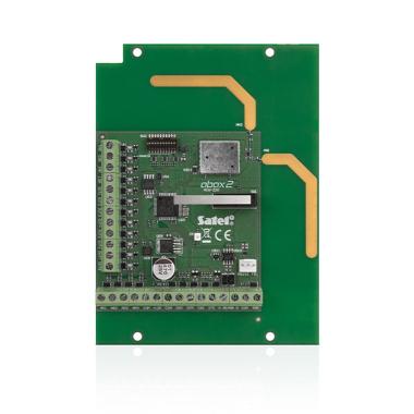 Ricevitore radio ABAX 2 bidirezionale (2 antenne). Portata 2000 mt. Gestisce 48 sensori wireless. Può operare su BUS, in modalità stand-alone (con 4 ingressi/8 uscite a bordo) o MO