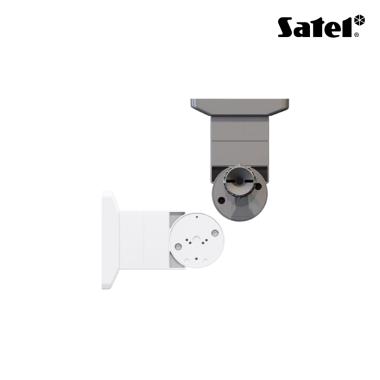 Supporto e distanziatore per montaggio a soffitto e parete per rilevatori a tenda da esterno. Colore bianco