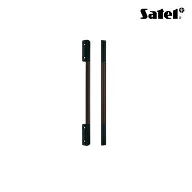 Barriera in alluminio da esterno ad infrarossi attivi , elettronica totalmente resinata, lunghezza 1841 mm, marrone