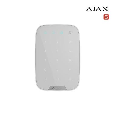Superior KeyPad Plus G3 Jeweller white I Tastiera wureless con pulsanti touch che supporta l'autenticazione tramite pass, Tag e codici
