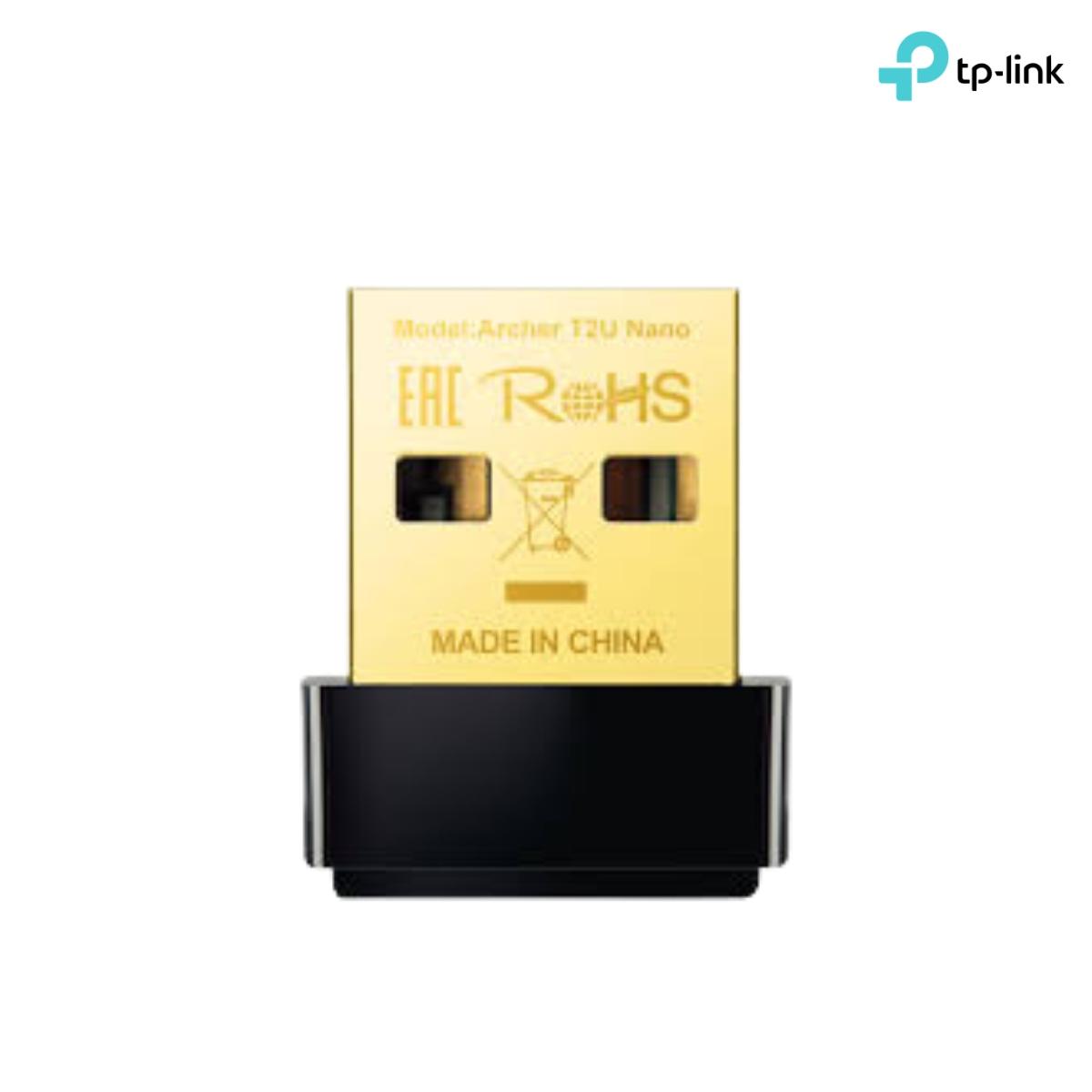 Adattatore wireless ac600 dual band tp-link archer t2u nano usb2.0 150mbps a 2.4ghz + 433mbps a 5ghz 802.11ac/a/b/g/n fino:29/08