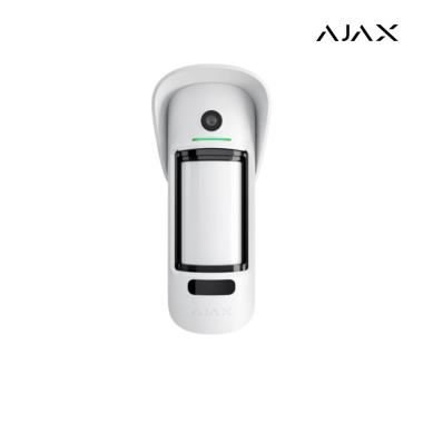 MotionCam Outdoor (Photo on demand) Jeweller ASP white I Rilevatore di movimento da esterno wireless con foto-verifica degli allarmi e immunità agli animali, protezione anti-masche