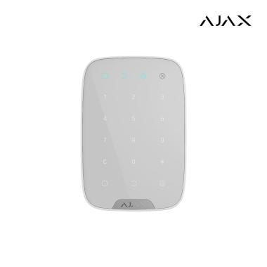 Keypad Plus ASP white I tastiera touch wireless che supporta carte e portachiavicontactless