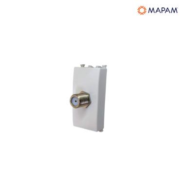 Presa satellitare gem 1p bianco