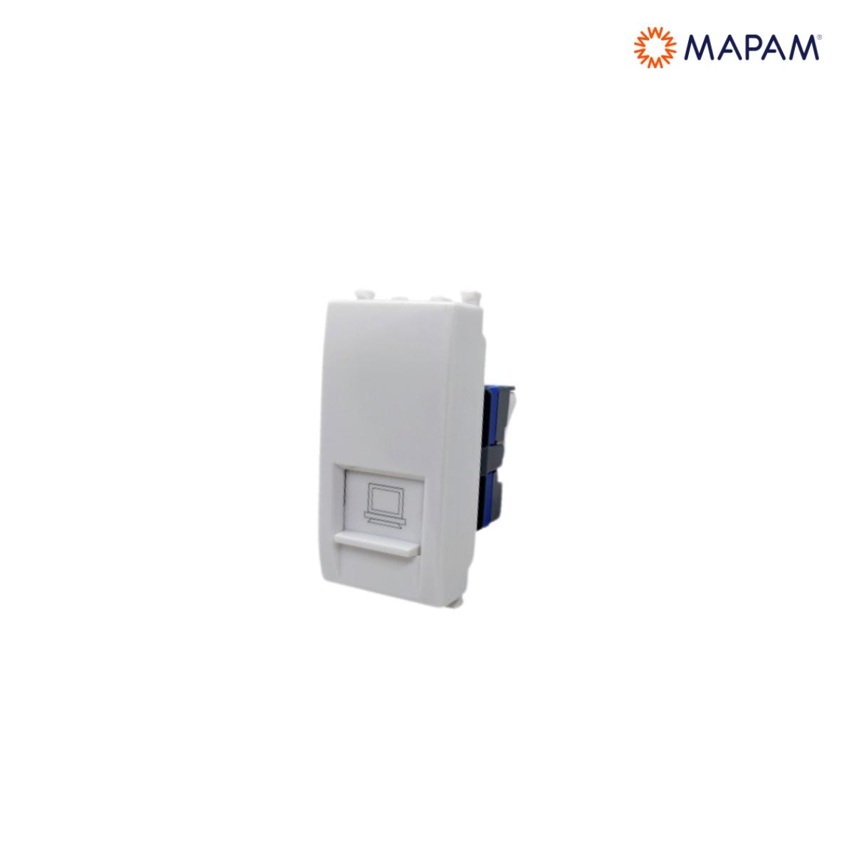 Connettore rete rj45 cat6 gem bianco