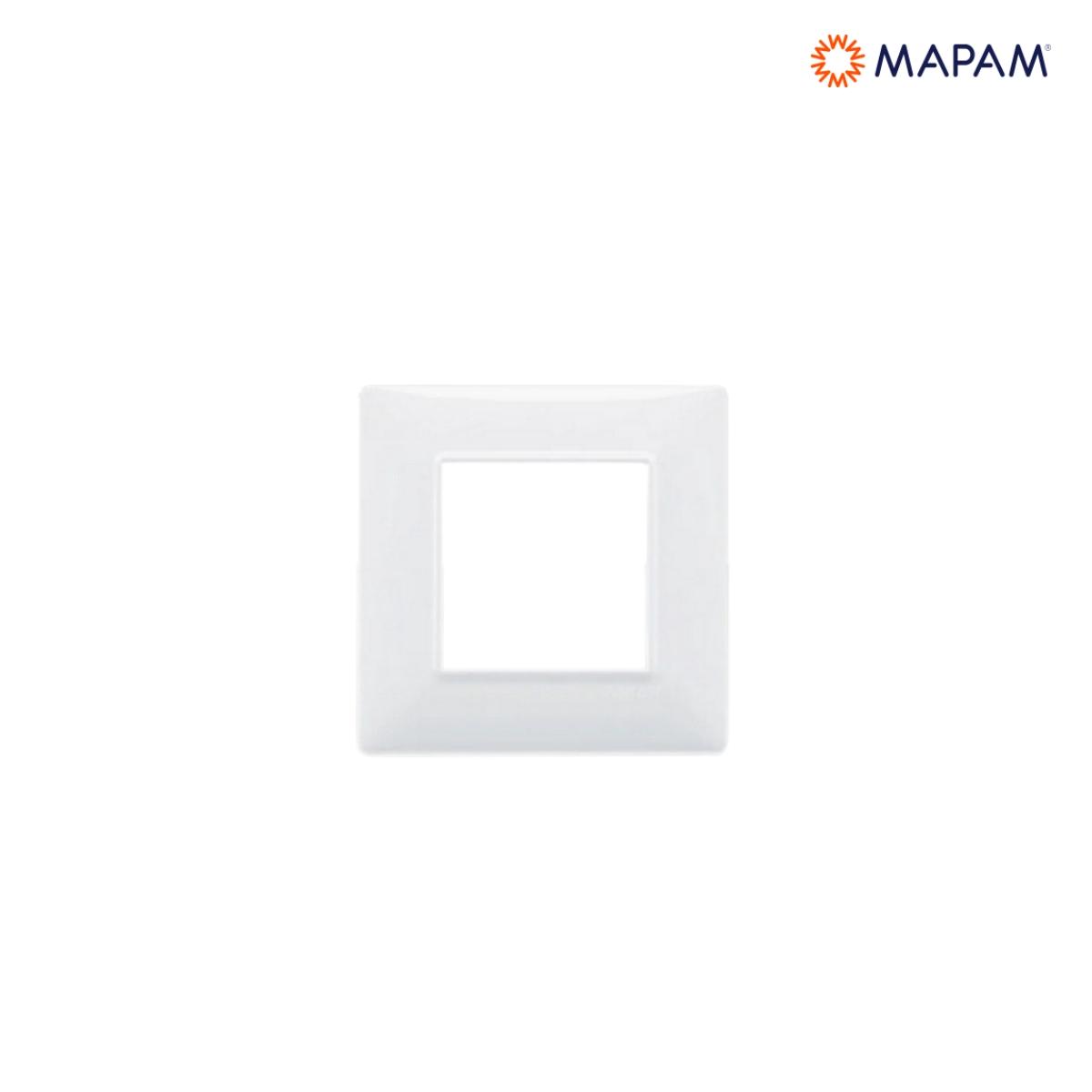 Placca tecnopolimero gem 2p bianco