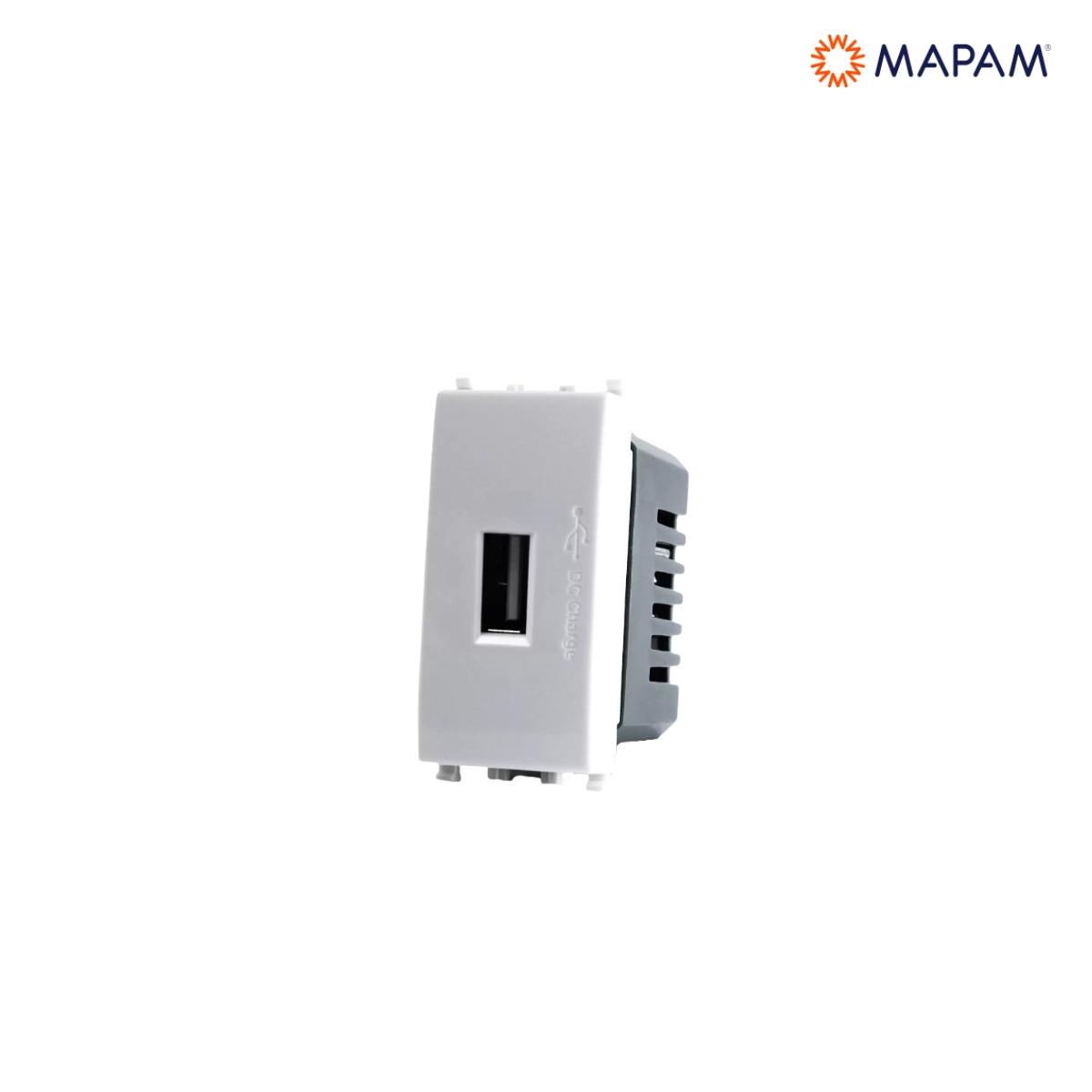 Presa usb (5v=2a 265v) gem bianco