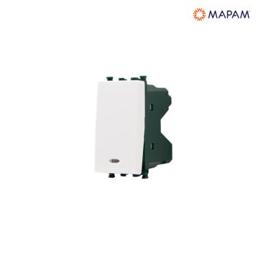 Invertitore spia (16a-250v) gem bianco